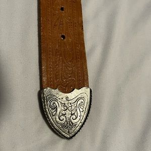 Vintage Polo Western leather belt.